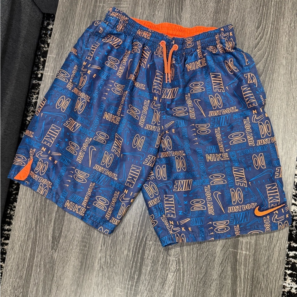 Nike men’s Blue and Orange Graphic Shorts” just Do lt” - Picture 3 of 8